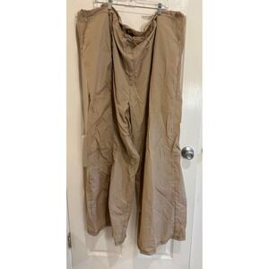 PrettyLittleThing NWT Plus‎ Size Khaki Drawstring Waist Wide Leg Pants UK26